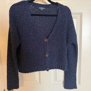Wild Fable Deep Blue Button-Up Cardigan